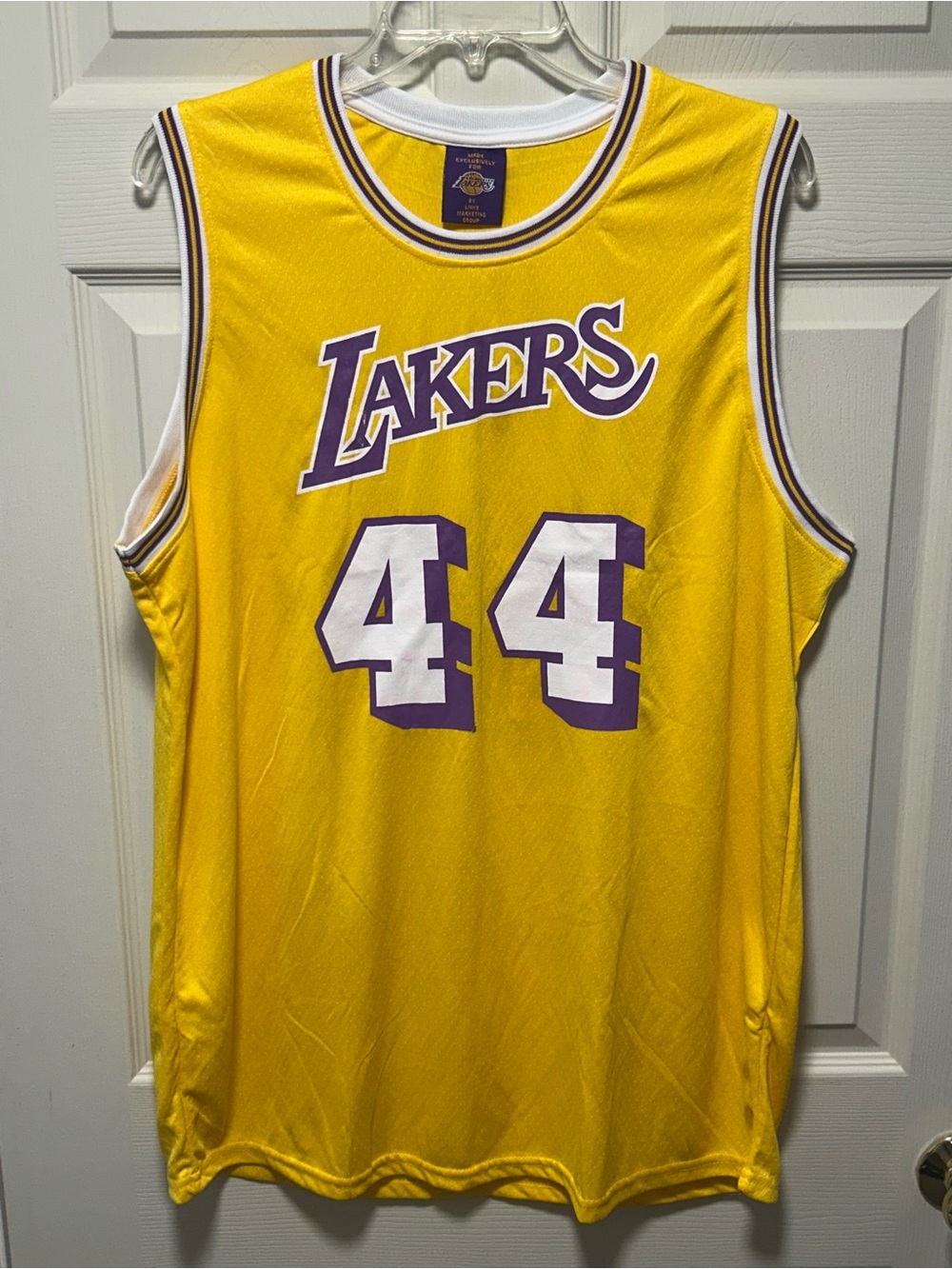 Jerry West Lakers Jersey XL Yellow Home SGA NBA Opening Night 10/22/24